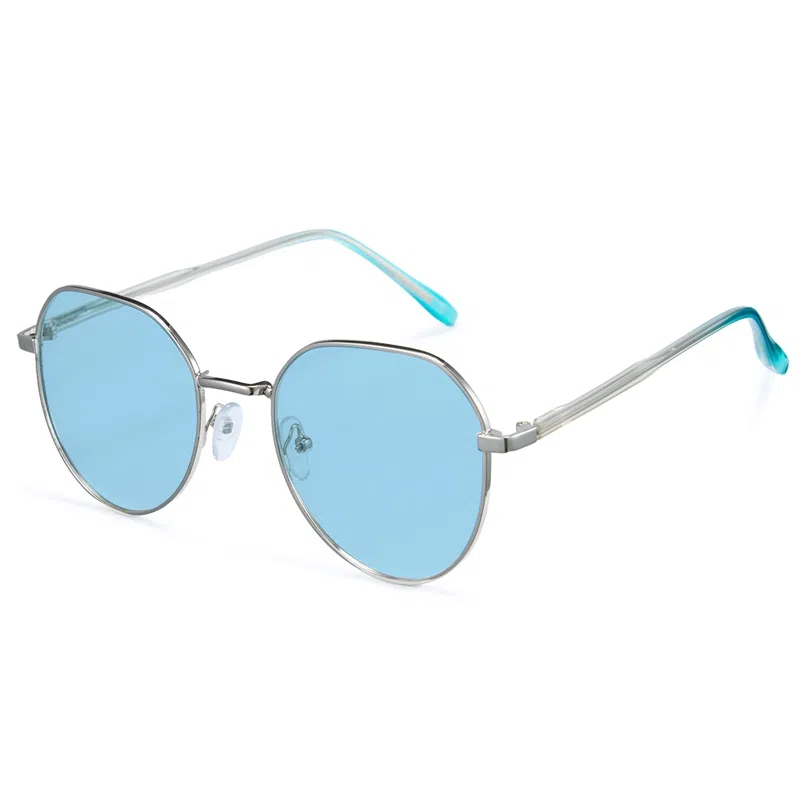 CYXUS Oval Metal Blue Light Glasses