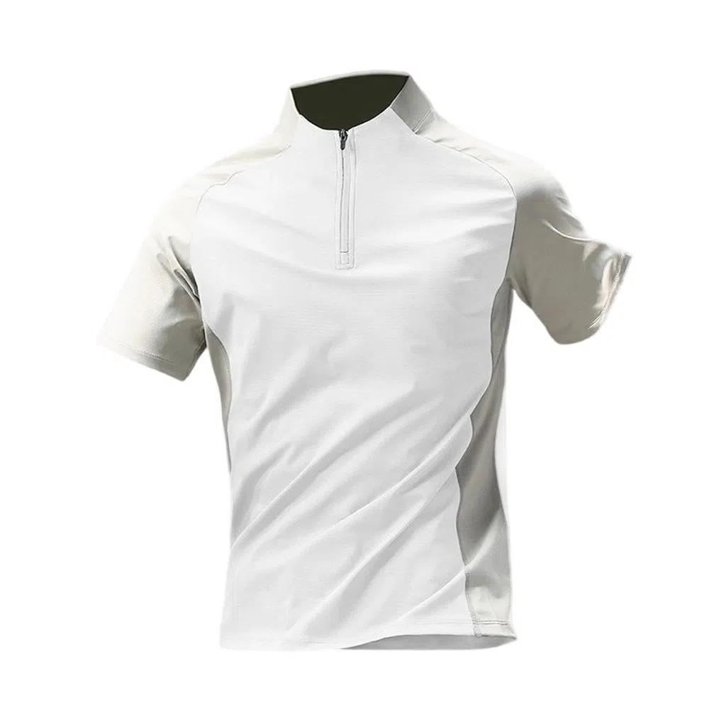 BKCXZICE Half-Zip Quick-Dry Sports Shirt