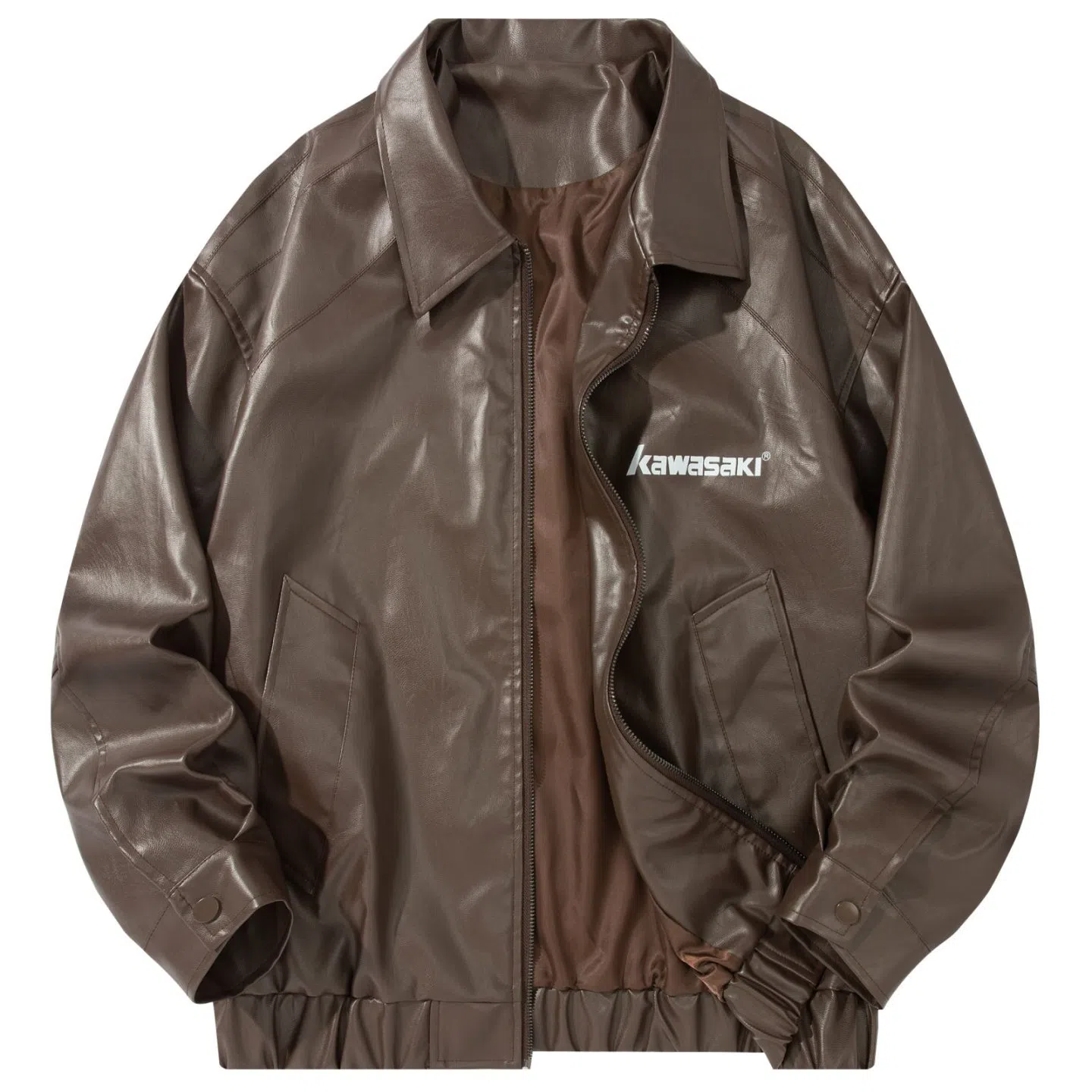 Kawasaki PU Leather Jacket
