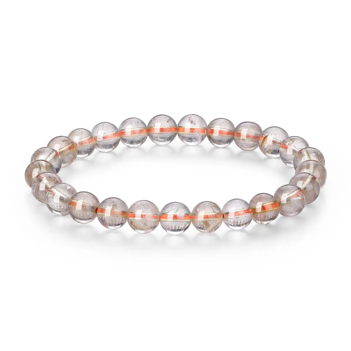 【净化负能量I学业有成】 七可 新中式吉祥如意富贵经典高级感 招财纳福串珠#好运 白发晶 手串 男女同款情侣款