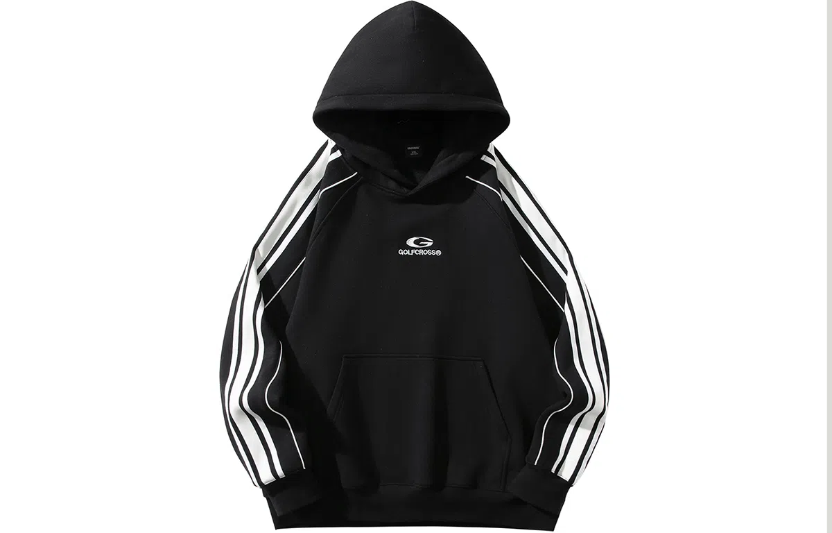 GOLFCROSS Vintage Striped Hoodie
