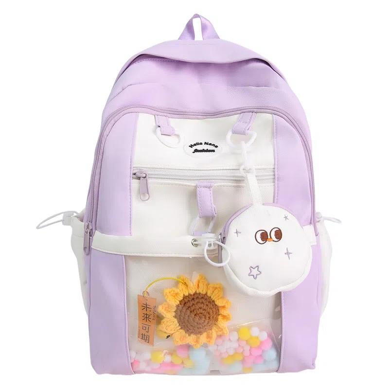 行途 时尚高颜值可爱甜美百搭 尼龙 双肩包 女款 多色