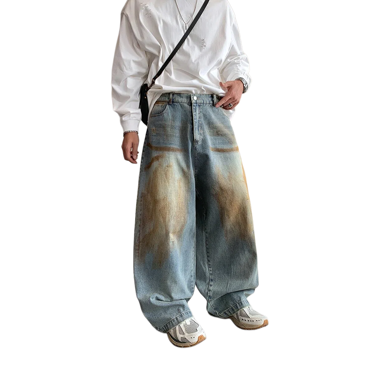 PANDA ADEVIL Devil Graffiti Jeans