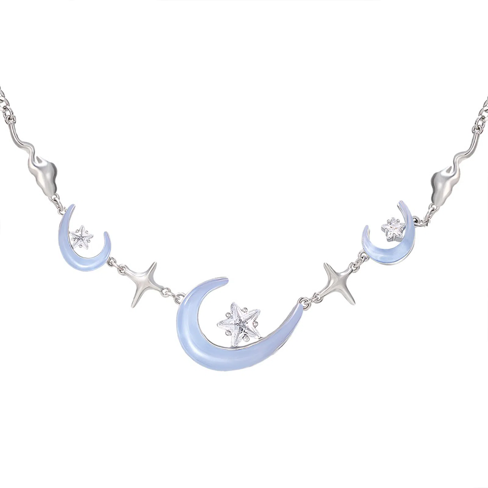 SUMIYAKI Crescent Series Copper Alloy Necklace Women