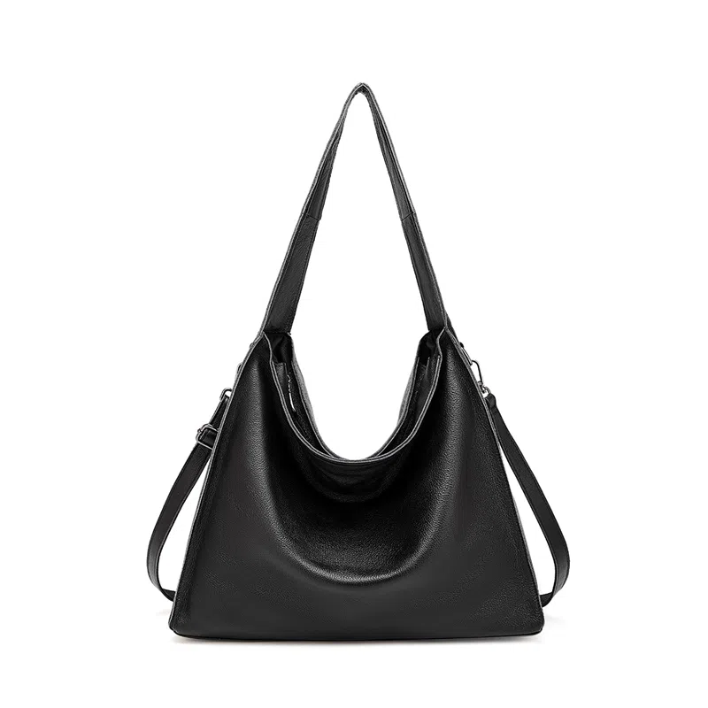 红蜻蜓 高级感百搭气质复古简约实用百搭 牛头层皮革 单肩包 常规 女款 黑色/咖啡色