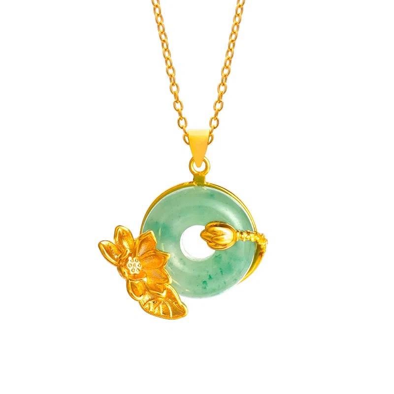 彗时 荷塘月色 非洲翠 项链 男女同款情侣款