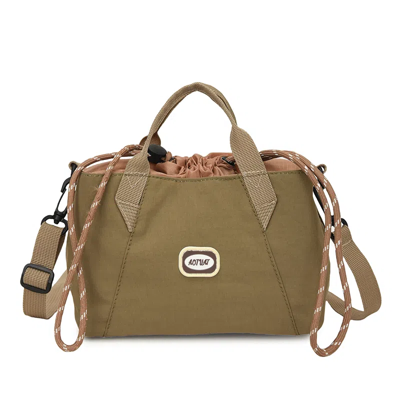 醇龙 百搭轻便时尚通勤小包休闲抽绳 尼龙 手提包 常规 男女同款情侣款 多色