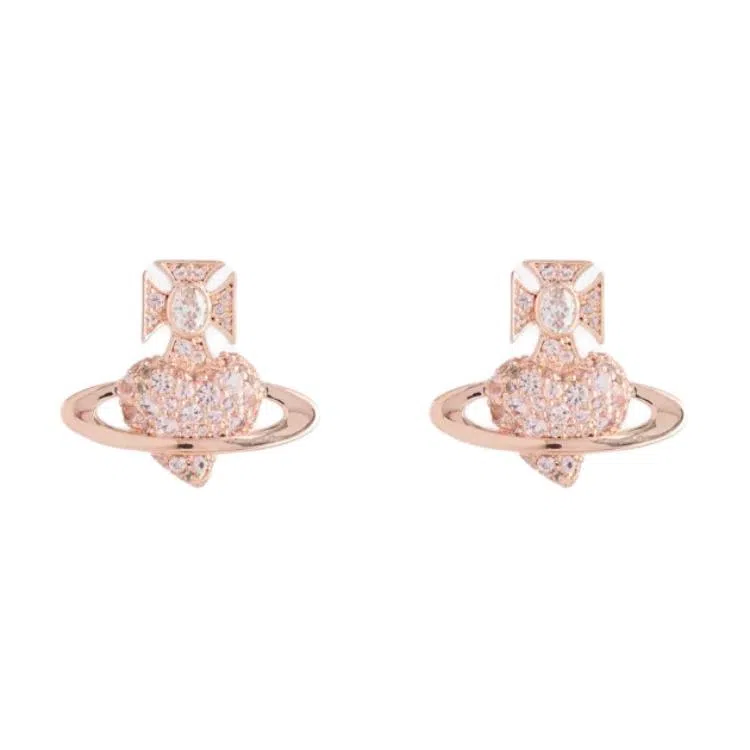 Vivienne Westwood Brass Earrings Pink