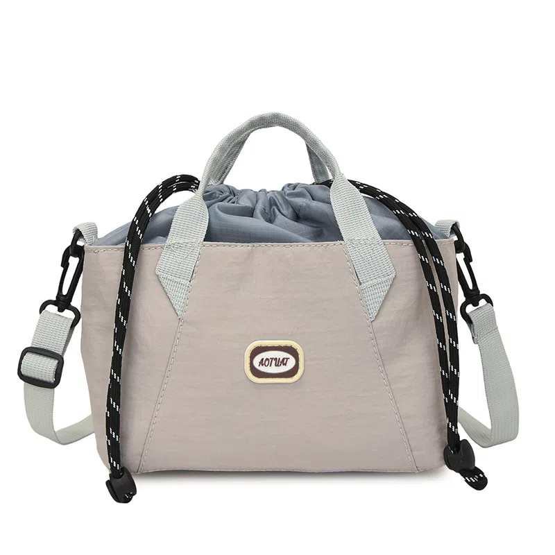 醇龙 百搭轻便时尚通勤小包休闲抽绳 尼龙 手提包 常规 男女同款情侣款 多色