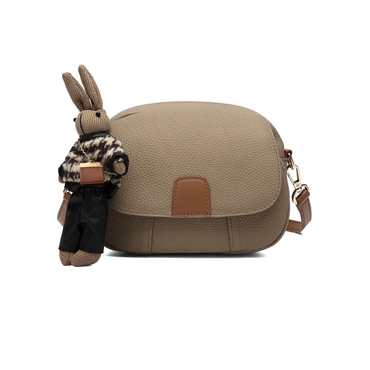 稻草人 实用通勤高级感潮流轻便 牛皮 斜挎单肩包 常规 女款 多色