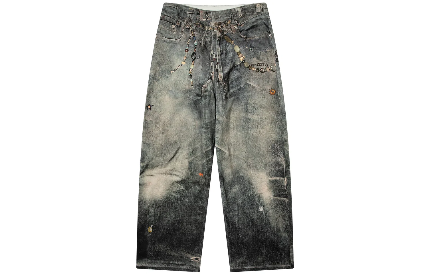 TGNS 3D Printed Beaded Vintage Denim