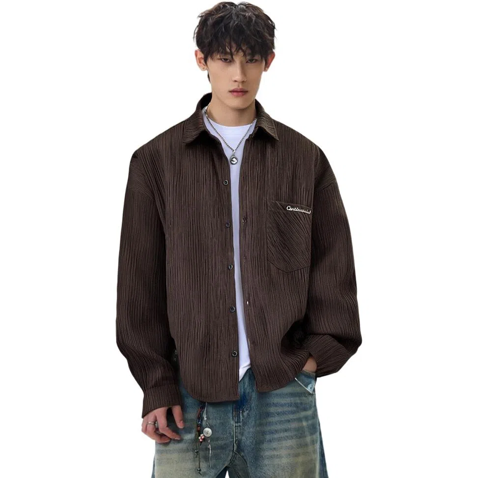 MEIPIN TANG Vintage Corduroy Shirt