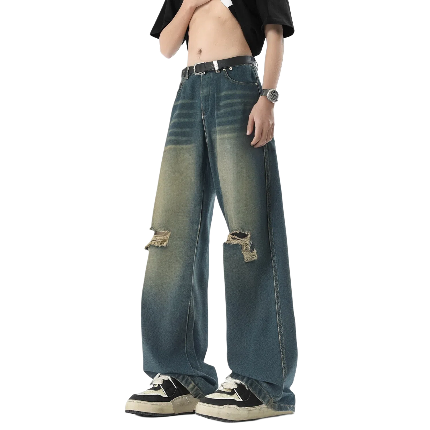 FIDO DIDO Distressed Denim Jeans