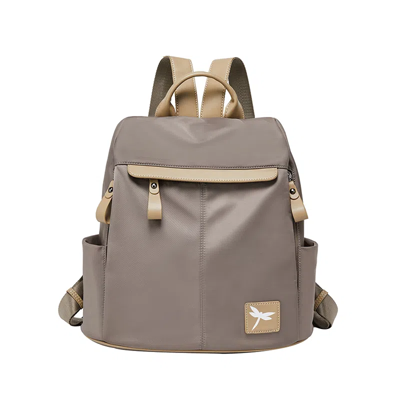 红蜻蜓 简约百搭实用大容量日常 织物 双肩包 常规 女款 黑色/卡其色/粉红色