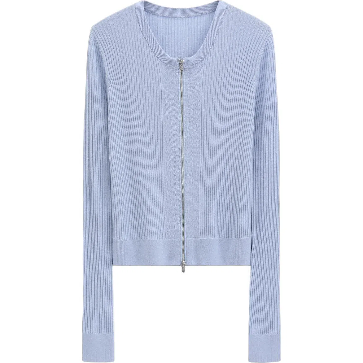 GAP Double Zipper Knit Cardigan