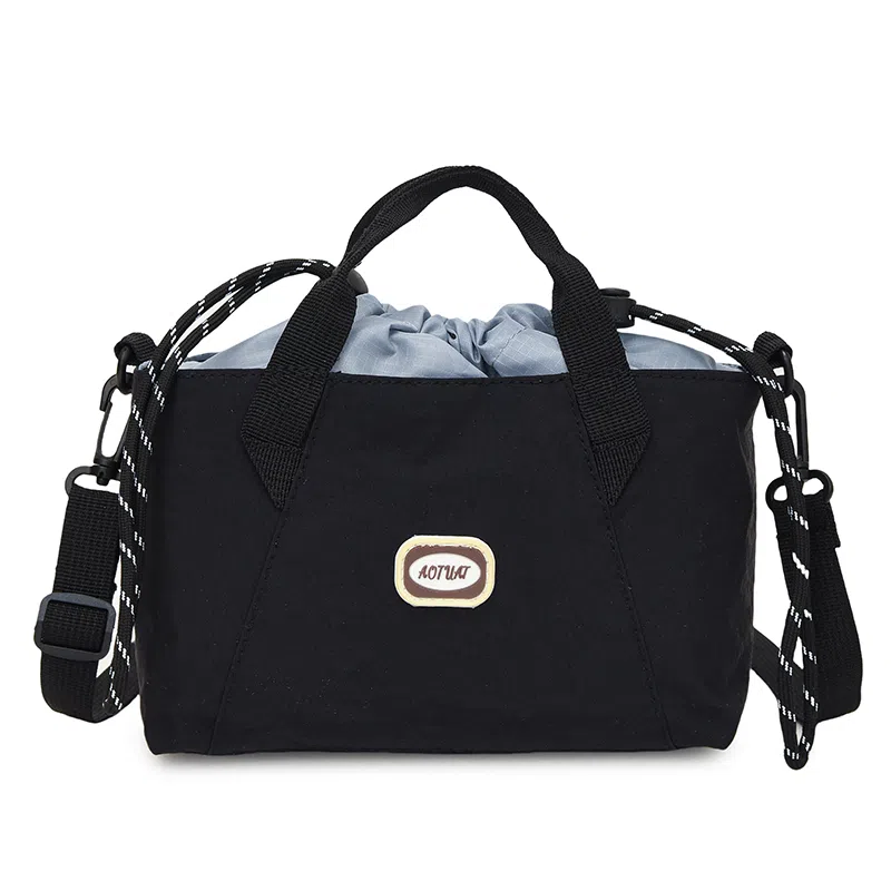 醇龙 百搭轻便时尚通勤小包休闲抽绳 尼龙 手提包 常规 男女同款情侣款 多色