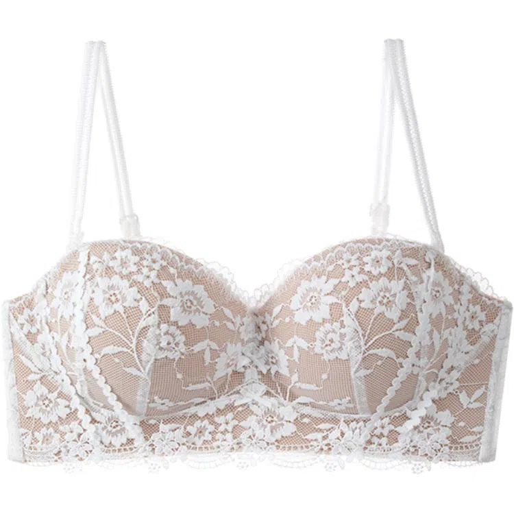 内在密码 蕾丝内衣女半杯聚拢小胸显大无钢圈上托收副乳法式纯欲文胸 女款
