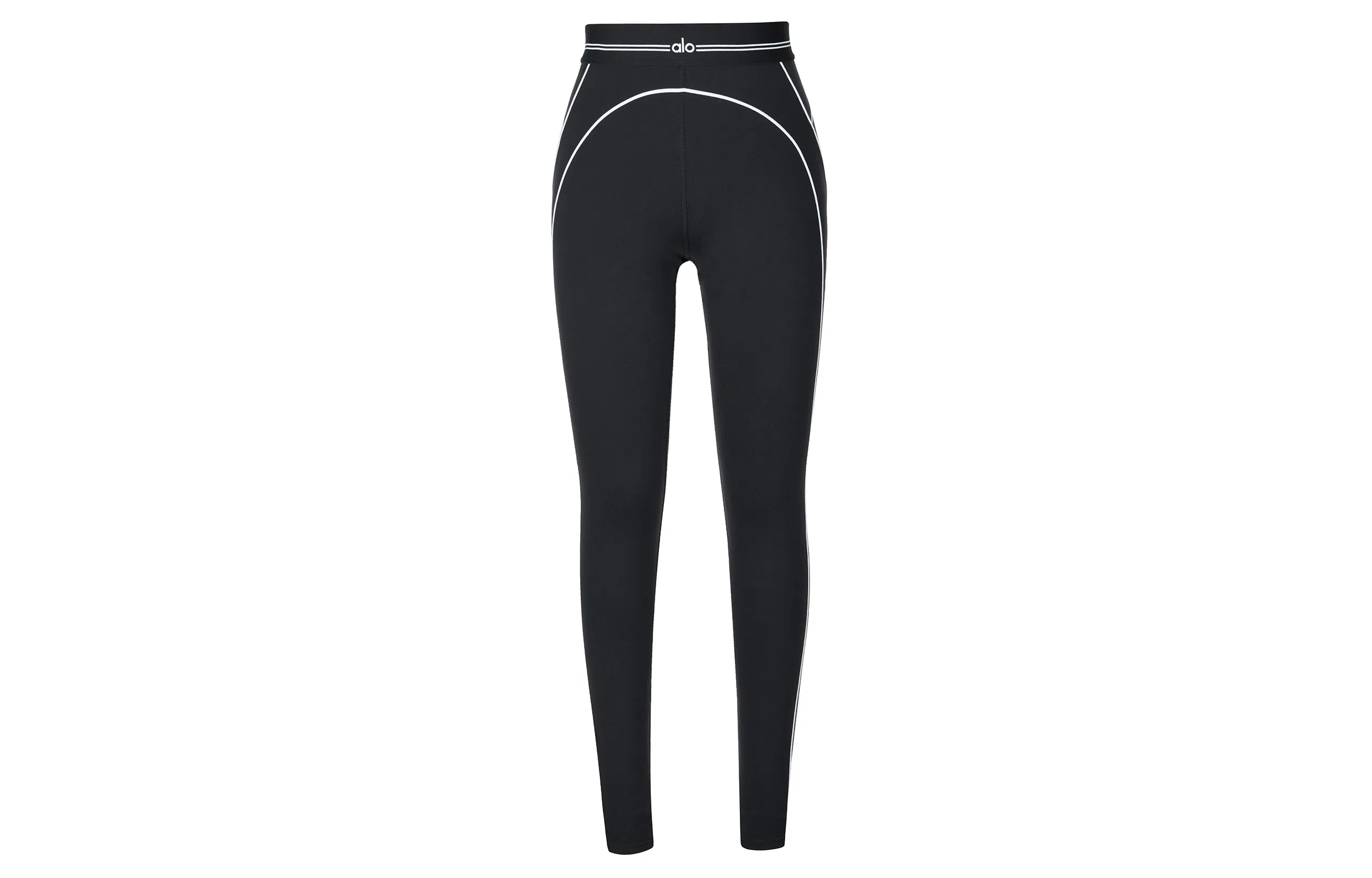 alo yoga Colorblock High Waist Leggings Black White