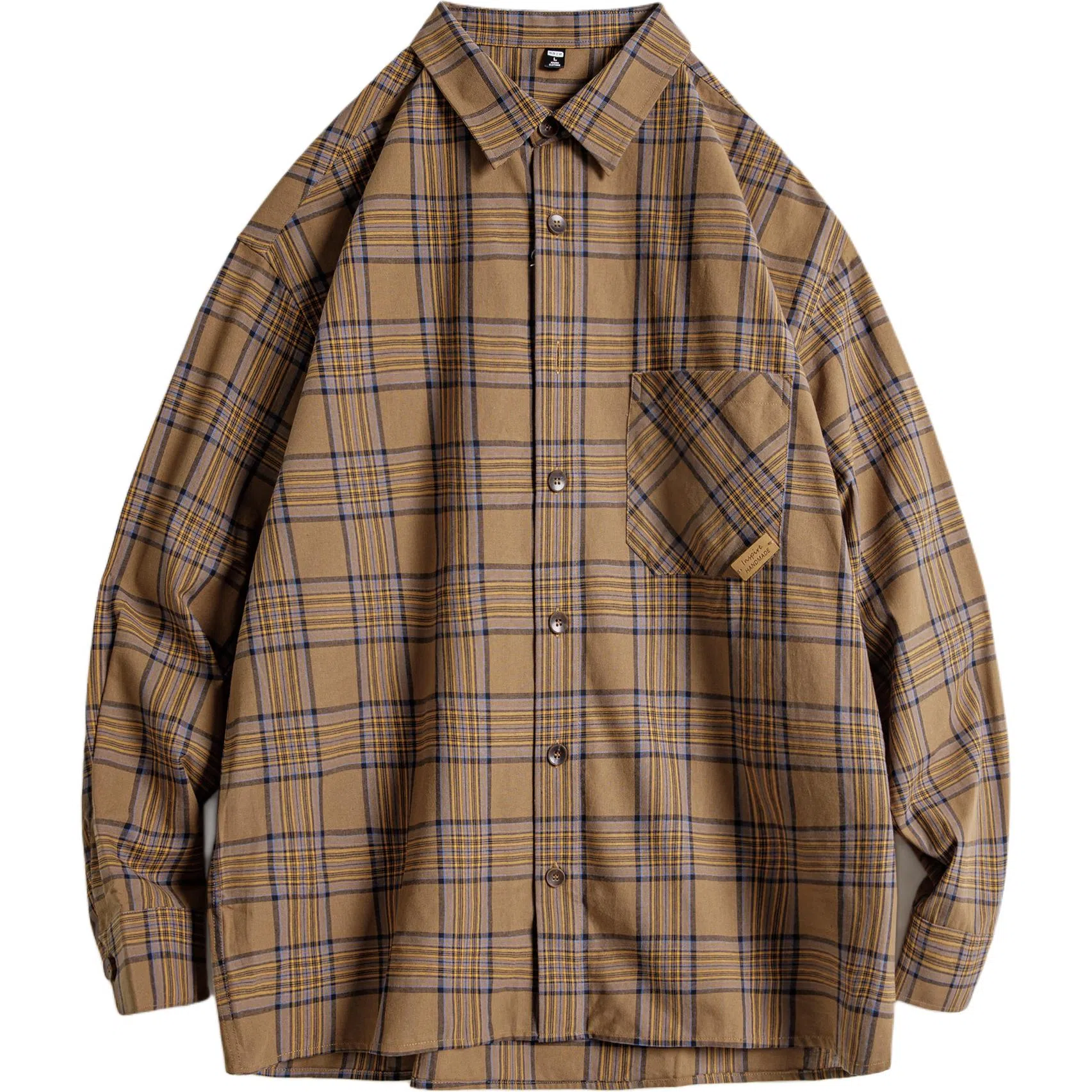 MADEN Vintage Plaid Shirt