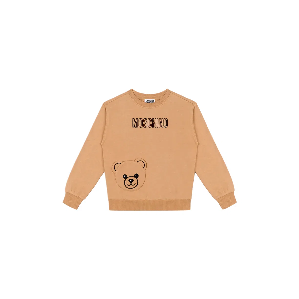 MOSCHINO Embroidered cotton sweatshirt