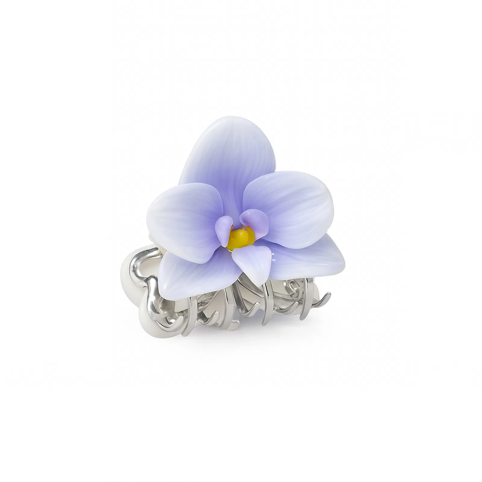 SUMIYAKI Butterfly Orchid Resin Hair Clip Good Luck Glaze