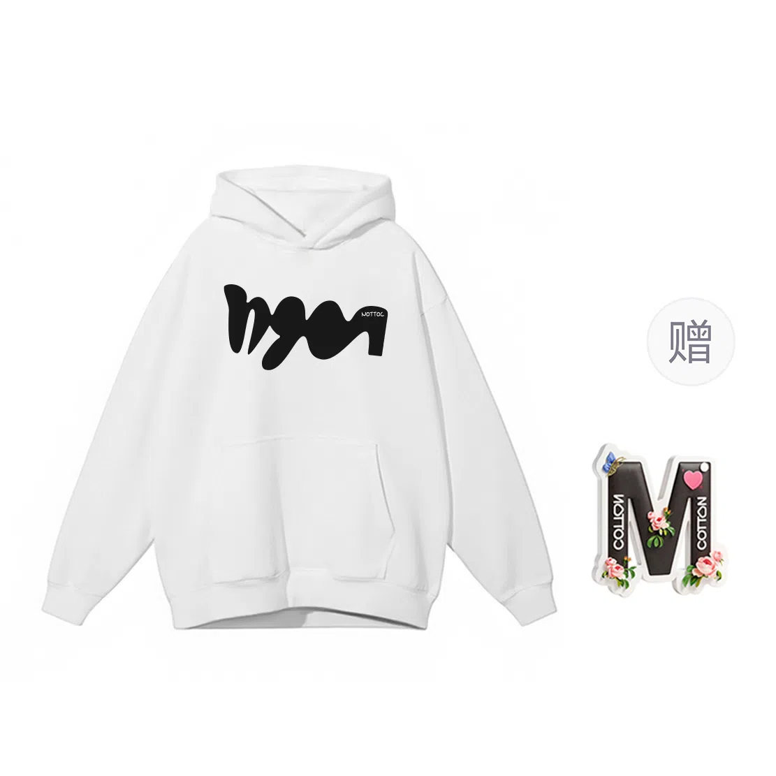 棉购 美式连帽重磅简约舒适卫衣 女款