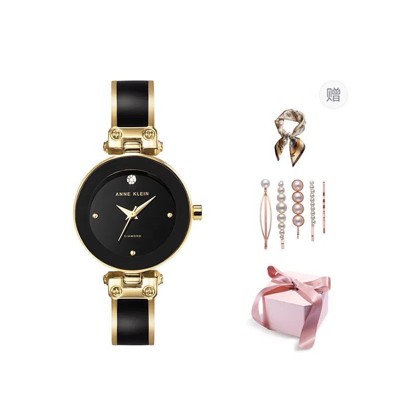 Anne Klein Quartz Watch 24mm Black Dial