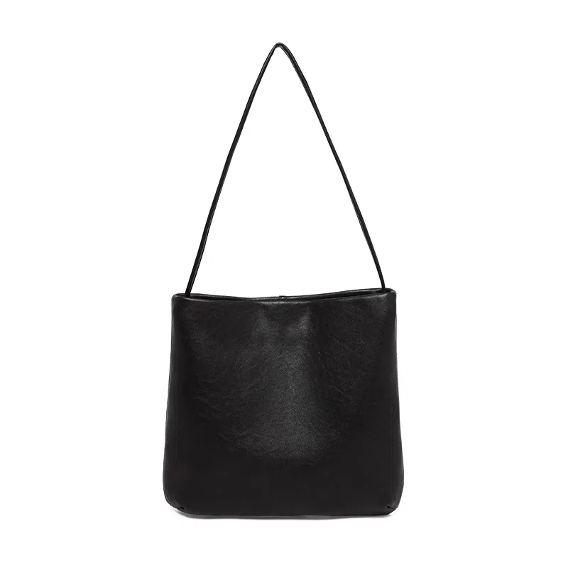 纳兰杜 复古小众水桶包高级感简约时尚休闲百搭通勤 牛皮 单肩包 女款 多色