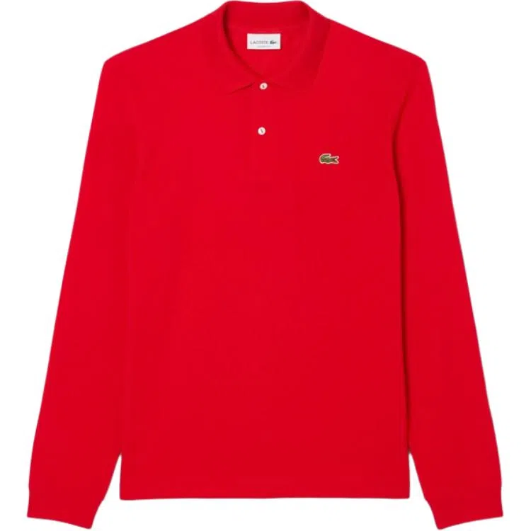 Lacoste Logo Patch Long Sleeve Polo