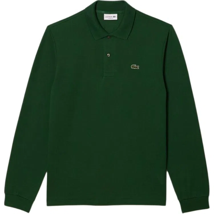 Lacoste Logo Patch Long Sleeve Polo