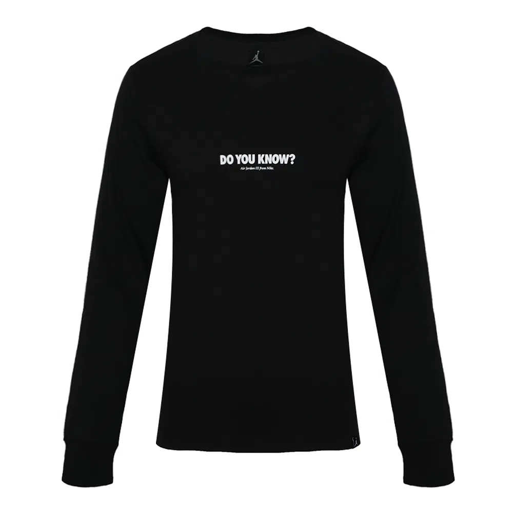 Jordan AS M JSW LS AJ3 DO YU KNOW logoT