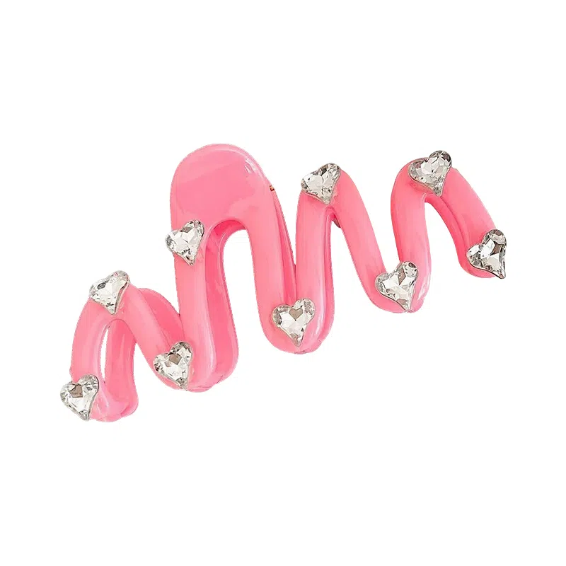 蒙妮 多巴胺波浪 亚克力 发夹 女款