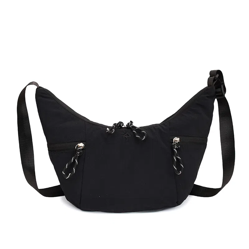 醇龙 简约休闲大容量百搭通勤轻便运动饺子学生百搭 尼龙 斜挎腋下单肩包 男女同款情侣款 多色