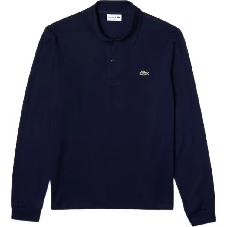 Lacoste Logo Patch Long Sleeve Polo