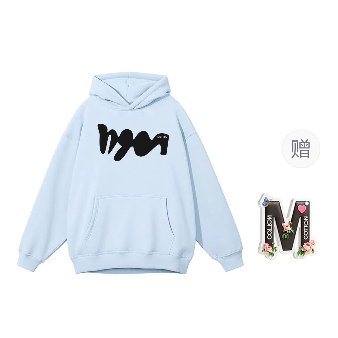 棉购 美式连帽重磅简约舒适卫衣 女款