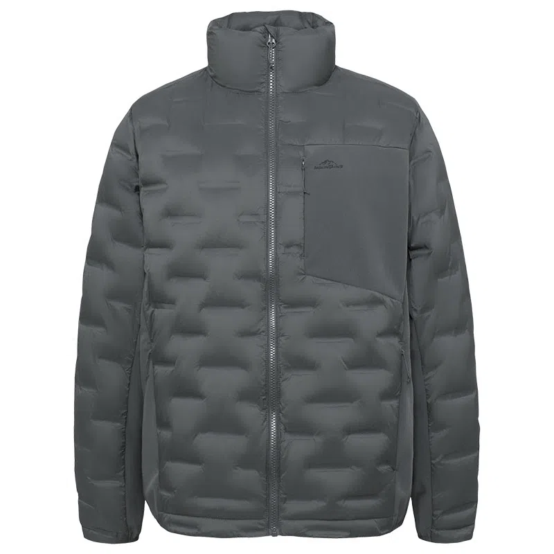 鸭鸭 纯色轻薄立领时尚简约百搭外套羽绒服 男款