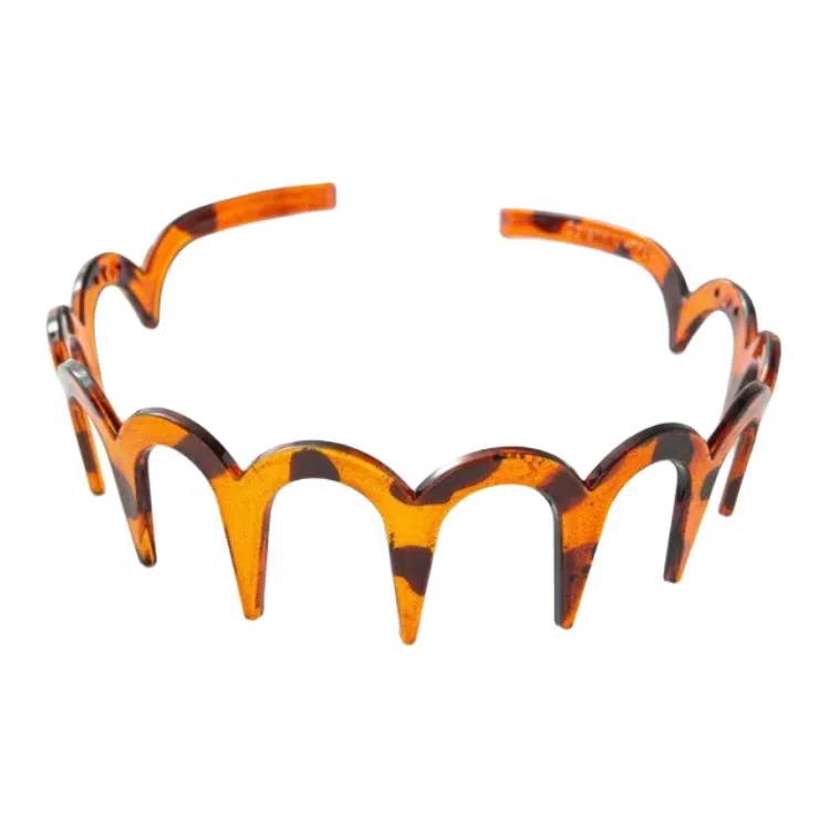 蒙妮 简约波浪高颅顶齿梳 树脂 发箍 女款