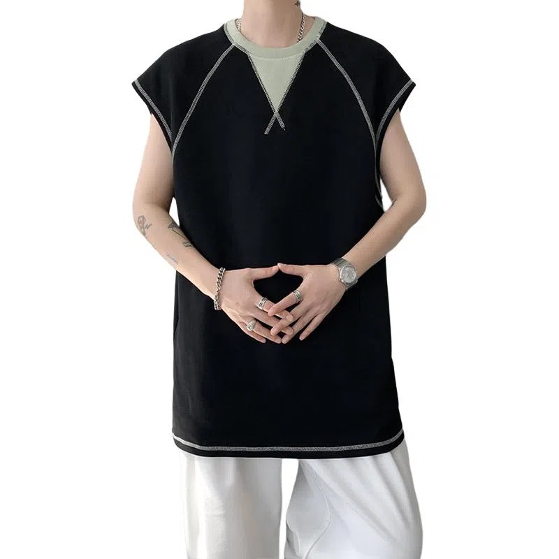 单爵 解构缝线运动夏季外穿背心 男女同款