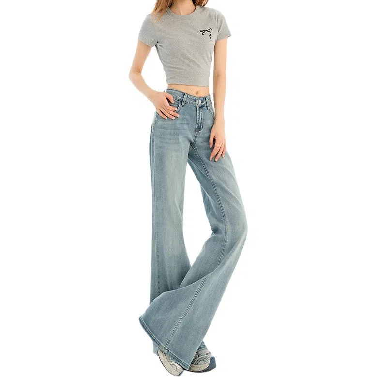 如续 清新优雅百搭时尚舒适牛仔裤 女款