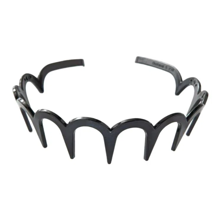 蒙妮 简约波浪高颅顶齿梳 树脂 发箍 女款