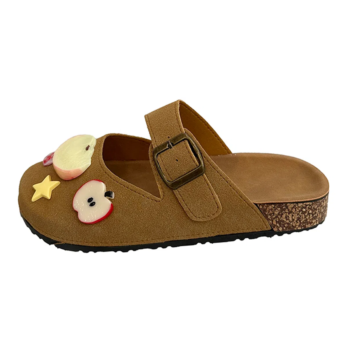 乐乐鱼 可爱复古时尚百搭舒适包头拖鞋 女