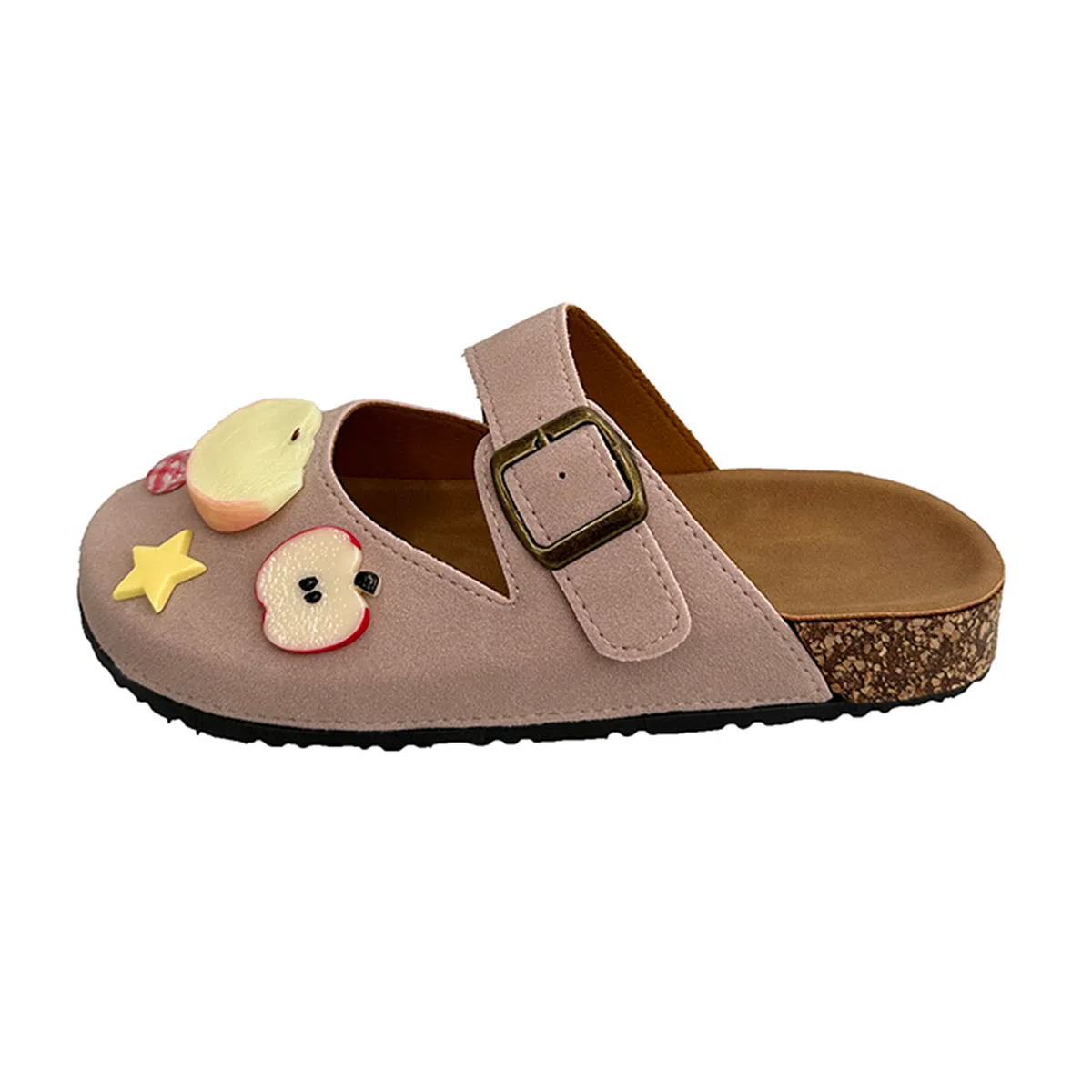 乐乐鱼 可爱复古时尚百搭舒适包头拖鞋 女