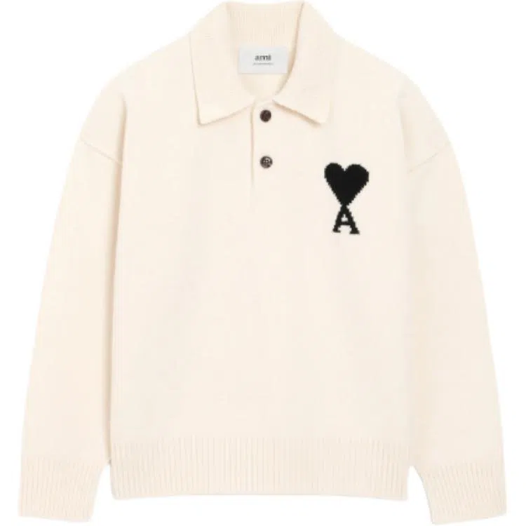 AMIPARIS Long Sleeve Polo Shirt