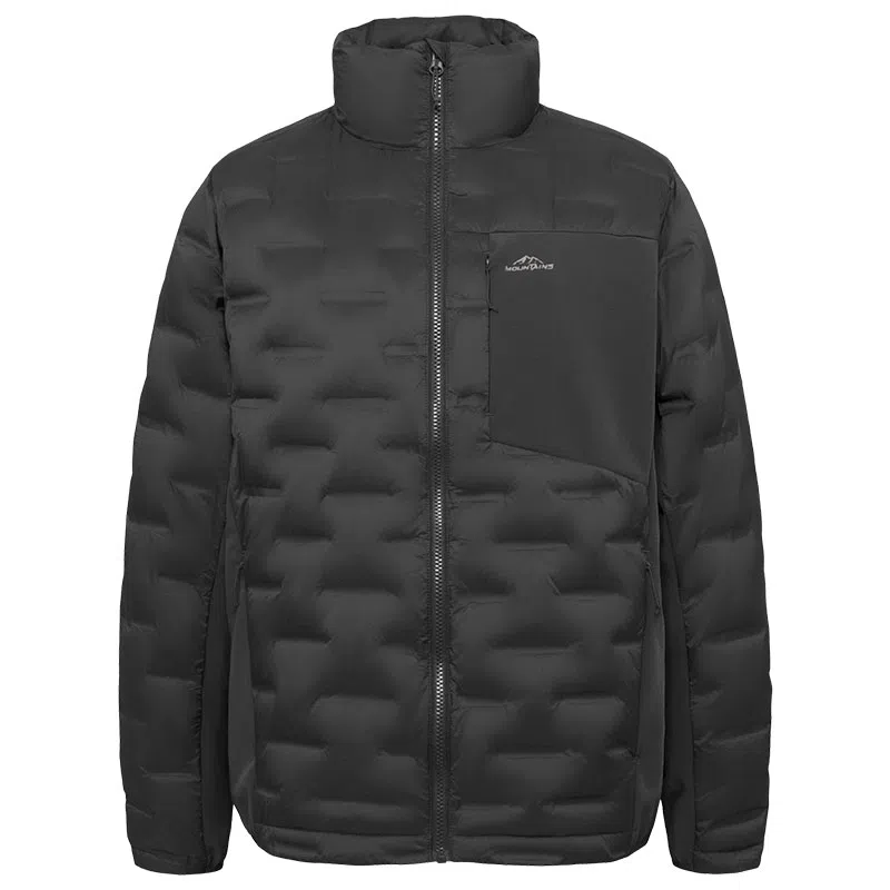 鸭鸭 纯色轻薄立领时尚简约百搭外套羽绒服 男款