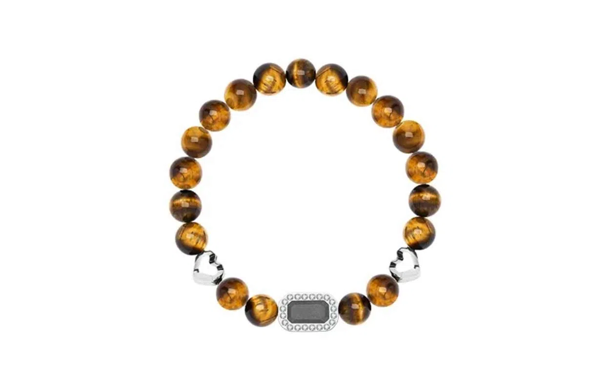 百利金 八方好运 国潮复古新中式平安纳福顺遂如意精致轻奢气质百搭日常通勤小众设计转运珠手饰 虎眼石 手串 男女同款情侣款