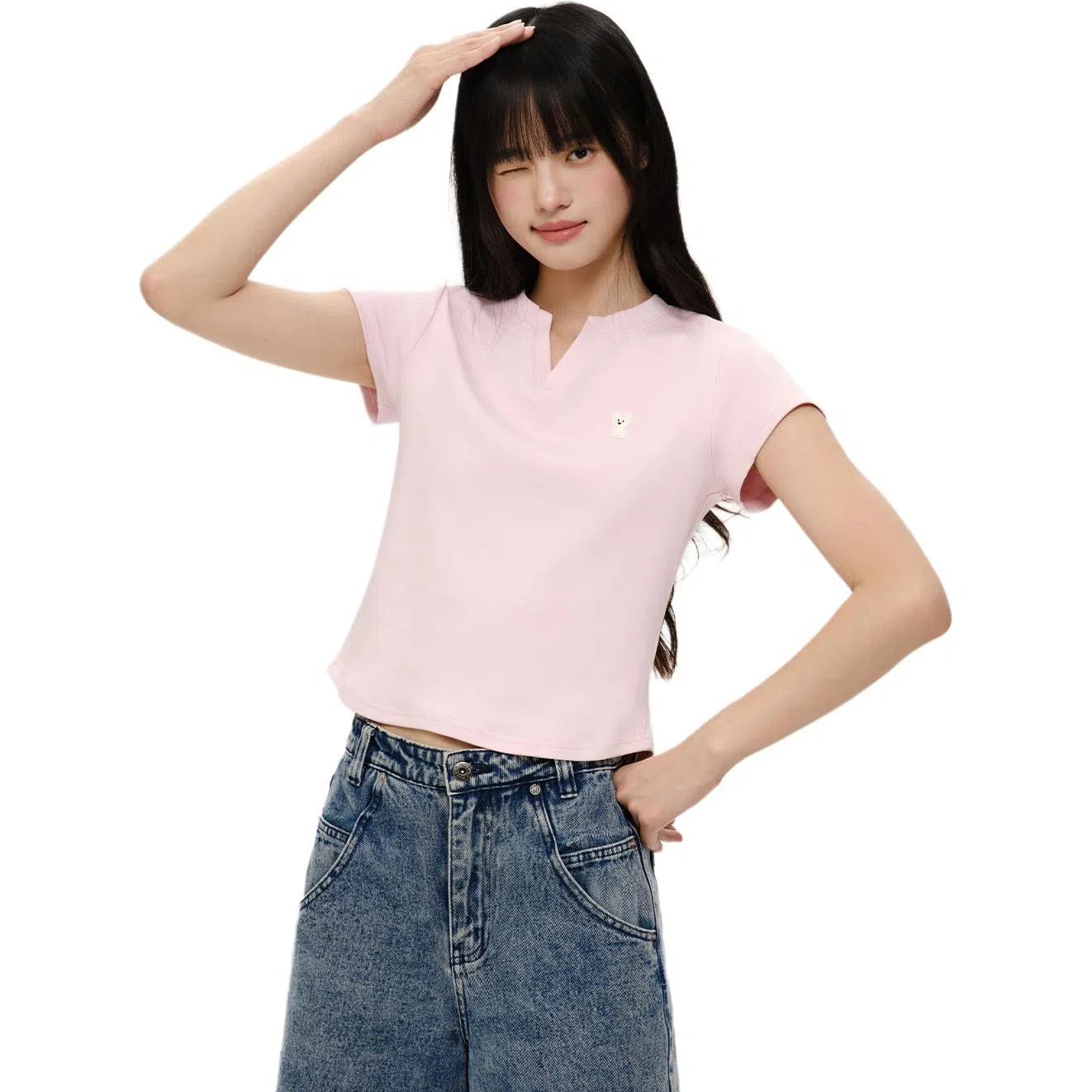 PSO Brand Mini Westie V-Neck Tee