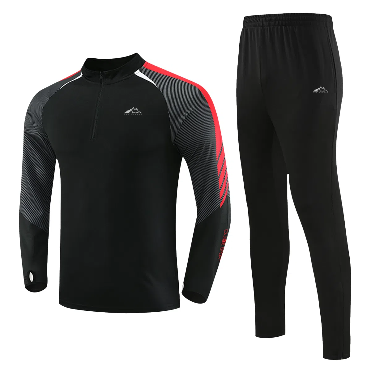 Saiki Patchwork Half-Zip Set