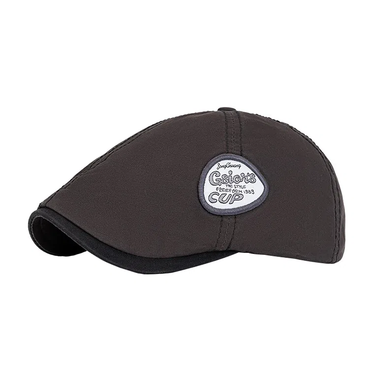 雅鹿优选 美式复古小众设计大头围前进帽休闲出行百搭文艺潮流 棉 贝雷帽 男女同款情侣款