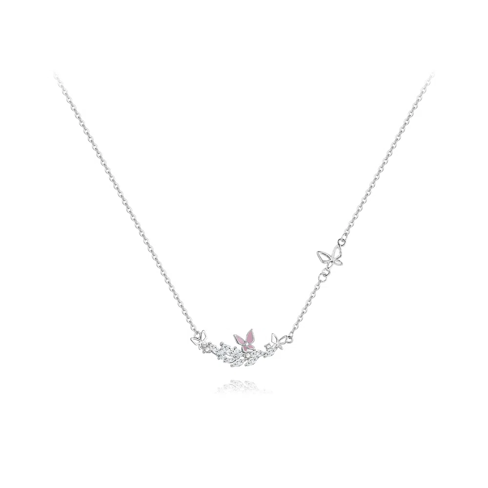 【纯银999】 六桂福珠宝 穗穗平安 经典百搭小众设计学生日常高级感简约精致轻奢转运约会通勤温柔气质可调节锁骨链 足银 项链 女款