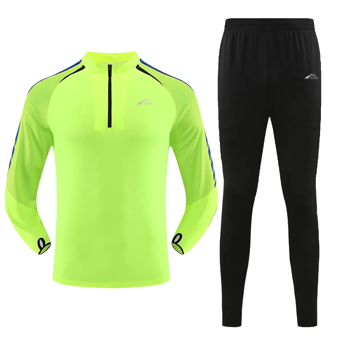 Saiki Patchwork Half-Zip Set